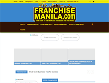 Tablet Screenshot of franchisemanila.com